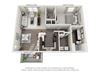 The Banks at Rivergate One Bedroom One Bathroom Floor Plan The Banks at Rivergate One Bedroom One Bathroom Floor Plan